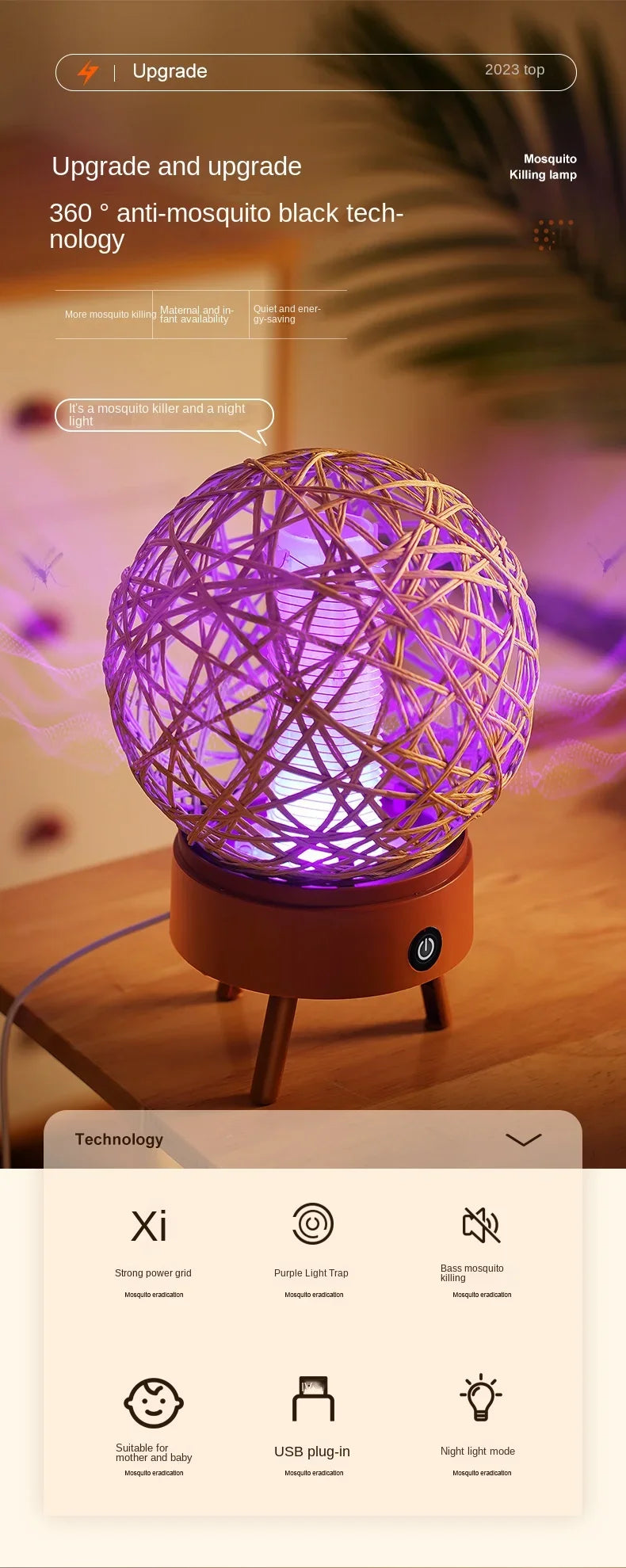 Goodvibe-Inside - Anti-mosquito design lamp.