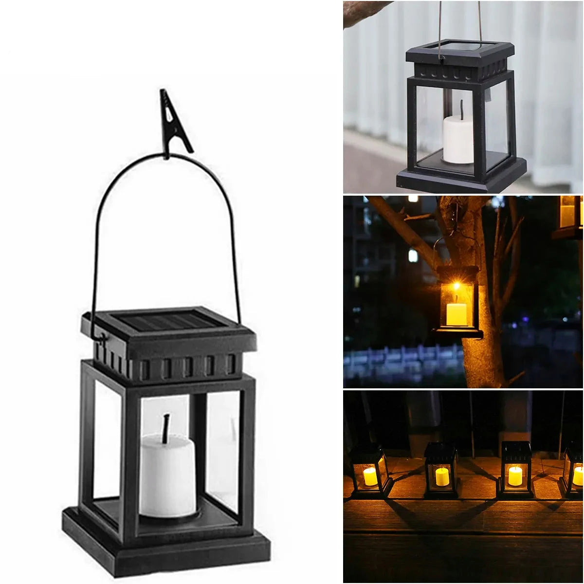 Goodvibe-Inside - Candle-like LED solar garden lantern.