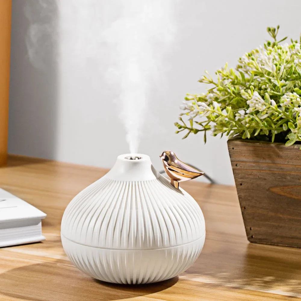 Goodvibe-Inside - Humidificateur d'air 300 ml, diffuseur d'huiles essentielles à la lueur des bougies.