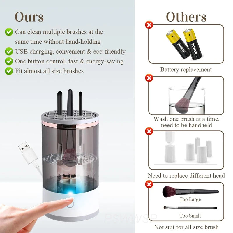 Goodvibe-Inside - 3-in-1 brush cleaner. Elegance Made Simple!